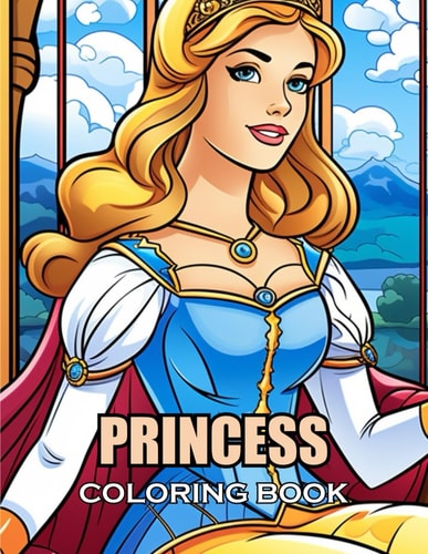 Princess Coloring Book 100+ Coloring Pages of Awe-inspiring for Stress Relief and Relaxation