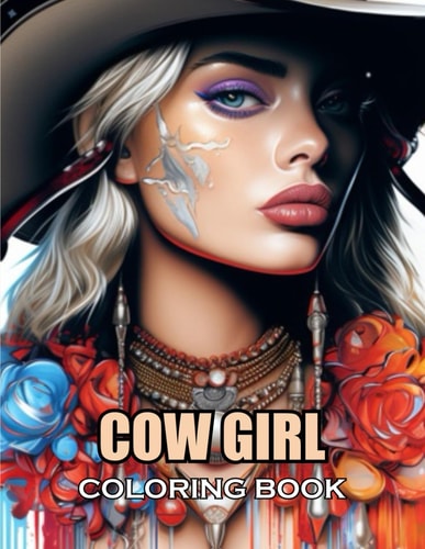 Cow Girl Coloring Book 100+ Coloring Pages of Awe-inspiring for Stress Relief and Relaxation