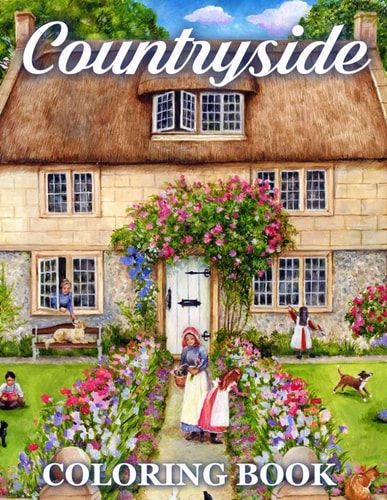 Countryside Coloring Book Harvest Hues & Homesteads - Bringing the Bounty of the Fields to Life