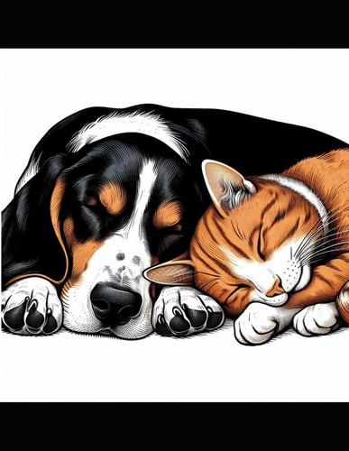 Zappa and Meow. A Puppy Dog by the Name of Zappa and an Older Cat by the Name of Meow and Their Adventures Together?
