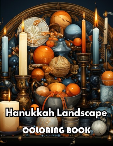 Hanukkah Landscape Coloring Book New Edition 100+ Unique and Beautiful High-quality Designs