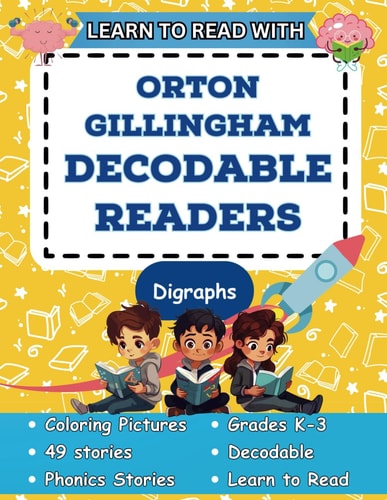Learn to Read with Orton Gillingham Decodable Readers Orton Gillingham Materials Phonics Readers for Kindergarten, First Grade, Second Grade, and Third Grade