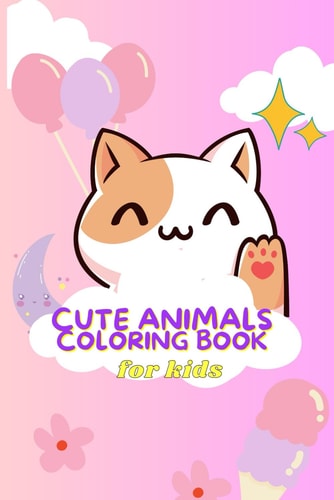 Cute Animals Coloring Book for Kids In Both English and French