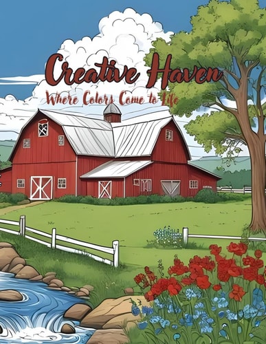 Creative Haven Where Colors Come to Life - Coloring Book for Kids