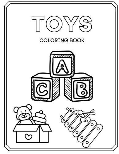 Toys Coloring Book