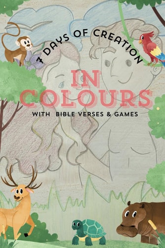 7 Days of Creation in Colours with Bible Verses and Games Coloring Book for Children Age 3-7 Crafts, Games & Applications