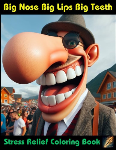 Big Nose Big Lips Big Teeth Stress Relief Coloring Book