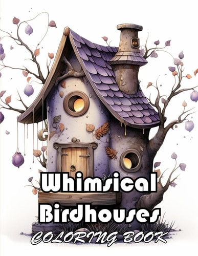 Whimsical Birdhouses Coloring Book New and Exciting Designs Suitable for All Ages