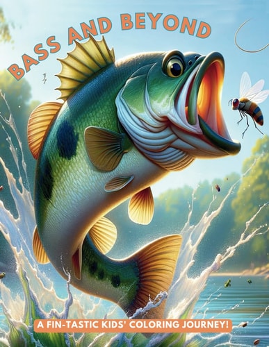 Bass and Beyond A Fin-tastic Kids' Coloring Journey!