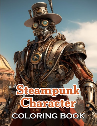 Steampunk Character Coloring Book 100+ High-Quality and Unique Coloring Pages