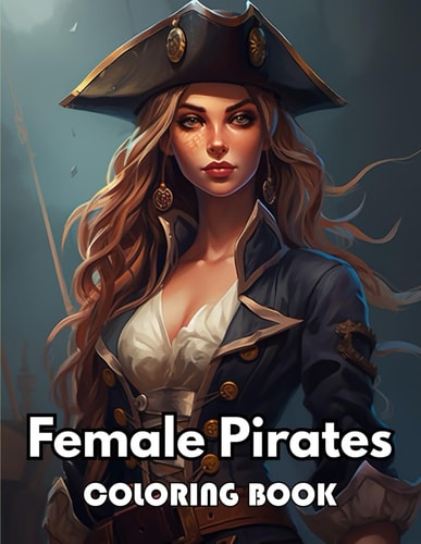 Female Pirates Coloring Book Unique and Beautiful High-quality Designs