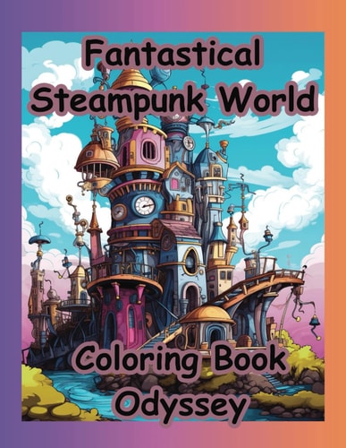Fantastical Steampunk World Coloring Book Odyssey