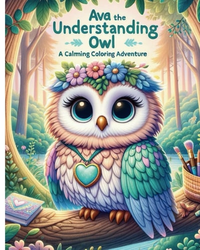 Ava The Understanding Owl A Calming Coloring Adventure
