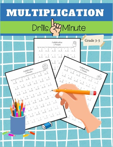 Multiplication Drills Minute Grade 3-5 Quick and Effective Practice to Master Multiplication Facts