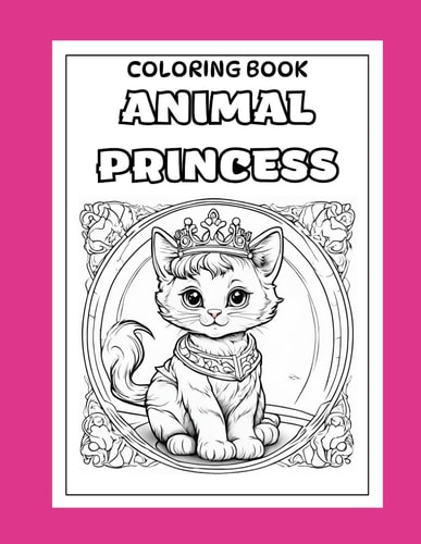 Animal Princess Coloring Book