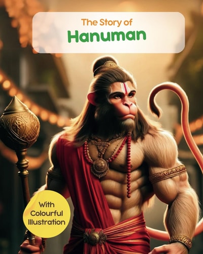 The Story of Hanuman with Colourful Illustrations Stories from Hindu Mythology; Tales from Characters of Ramayan