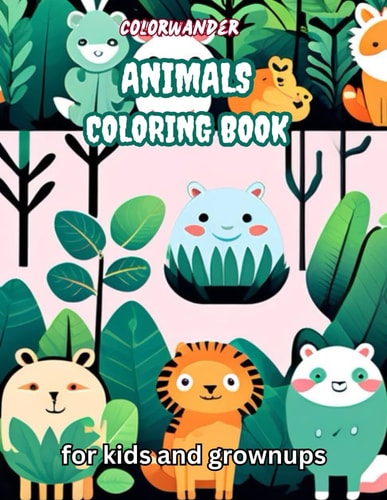 Animal Coloring Book for Kids and Grownups Fun and Engaging Animal Coloring Pages for Creative Kids.Wildlife Coloring Book for Girls and Boys Cute Animal Coloring Book for Kids. Grayscale Illustrations Sheet for Preschool and Teens. Christmas Gift Ideas