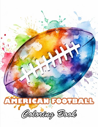American Football Coloring Book High Quality +100 Beautiful Designs for All Ages