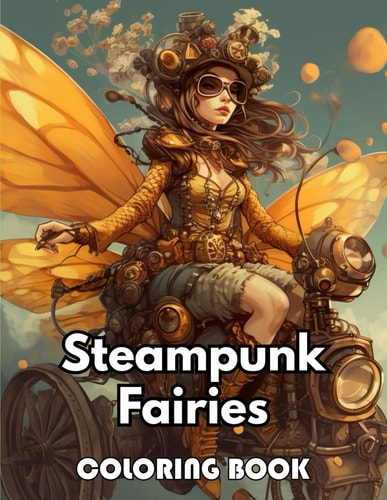 Steampunk Fairies Coloring Book 50+ Unique and Beautiful High-quality Designs