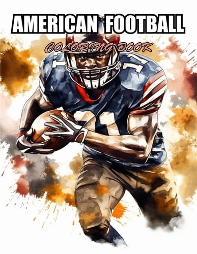 American Football Coloring Book Amazing Coloring Pages for Stress Relief & Relaxation