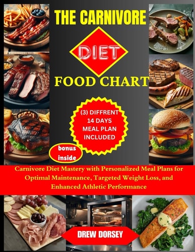The Carnivore Diet Food Chart Carnivore Diet Mastery with Personalized Meal Plans for Optimal Maintenance, Targeted Weight Loss, and Enhanced Athletic Performance.