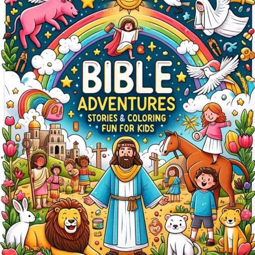 Bible Stories Christian Coloring Book 40 Illustrated Bible Stories for Kids - 40 Corresponding Coloring Pages