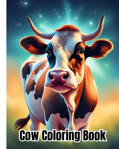 Cow Coloring Book Beautiful Cows Coloring Pages for Kids / Cute Gift for Boys and Girls Ages 4-8