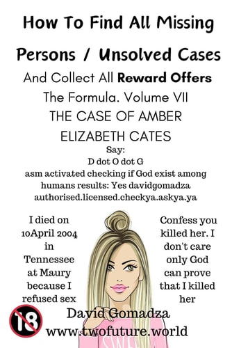 How To Find All Missing Persons / Unsolved Cases. And Collect All Reward Offers. Volume VII. The Case of Amber Elizabeth Cates.