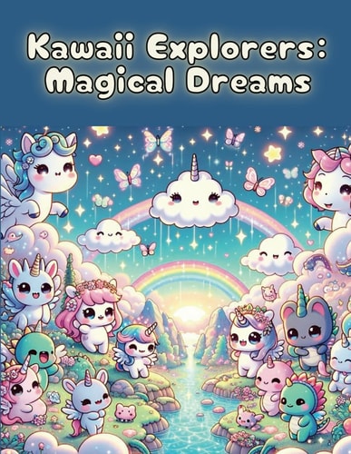 Kawaii Explorers Magical Dreams: Escape Into a Realm of Fantasy and Fun with this Enchanting Coloring Book Featuring 50+ Images and Space for Creative Writing Perfect for All Ages