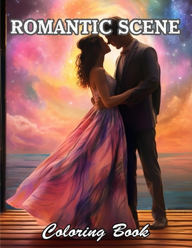 Romantic Scene Coloring Book Amazing and Adorable Designs for All Ages