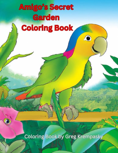 AMIGO'S SECRET GARDEN COLORING BOOK.