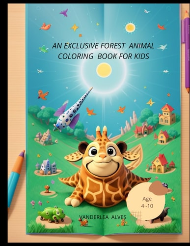EXCLUSIVE FOREST ANIMAL COLORING BOOK FOR KIDS.