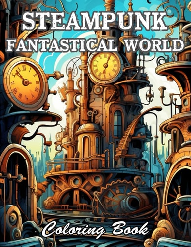 Steampunk Fantastical World Coloring Book New and Exciting Designs Suitable for All Ages