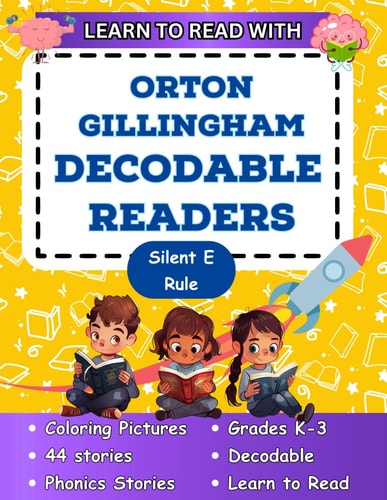 Learn to Read with Orton Gillingham Decodable Readers Orton Gillingham Materials Phonics Readers for Kindergarten and First Grade