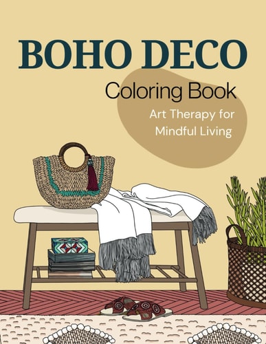 BOHODECO Coloring Book Art Therapy for Mindful Living
