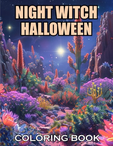 Night Witch Halloween Coloring Book New and Exciting Designs Suitable for All Ages