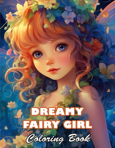 Dreamy Fairy Girl Coloring Book 100+ High-quality Illustrations for All Fans