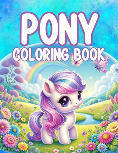 Magical Little Ponies Coloring Book for Kids
