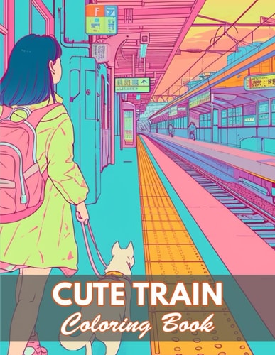 Cute Train Coloring Book 100+ New and Exciting Designs