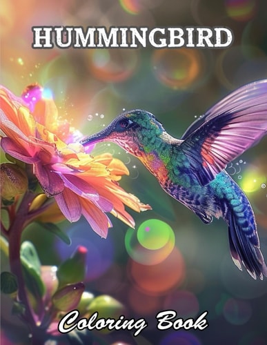 Hummingbird Coloring Book High Quality +100 Beautiful Designs