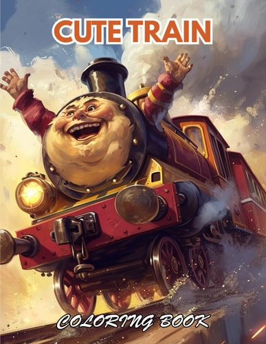 Cute Train Coloring Book 100+ New and Exciting Designs for All Fans