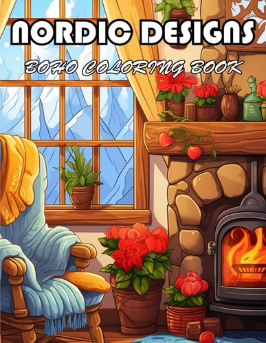 Nordic Designs Boho Coloring Book 100+ Exciting And Easy Coloring Pages
