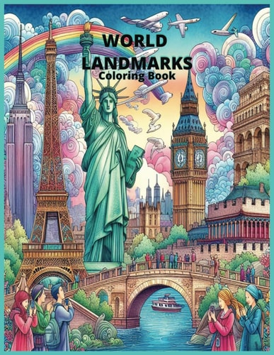 World Landmarks Coloring Book