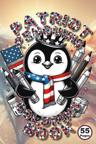 Patriot Penguins Coloring Book