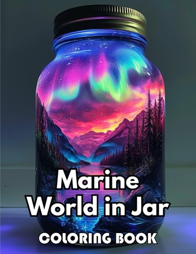 Marine World in Jar Coloring Book New Edition 100+ Unique and Beautiful High-quality Designs