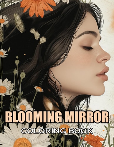 Blooming Mirror Coloring Book 100+ Coloring Pages of Awe-inspiring for Stress Relief and Relaxation
