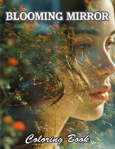Blooming Mirror Coloring Book High Quality +100 Beautiful Designs