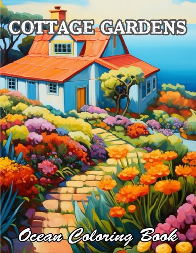 Cottage Gardens Ocean Coloring Book New and Exciting Designs Suitable for All Ages
