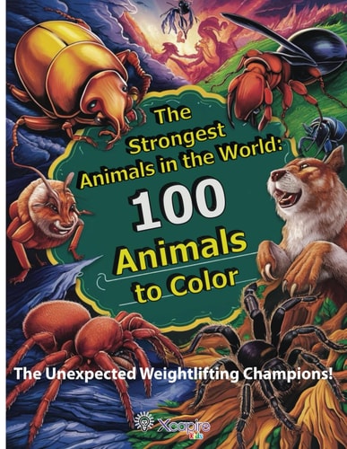 The Strongest Animals in the World 100 Animals to Color - For Children Aged 3 to 10: The Unexpected Weightlifting Champions! Discover Their Strength and Color Them In.