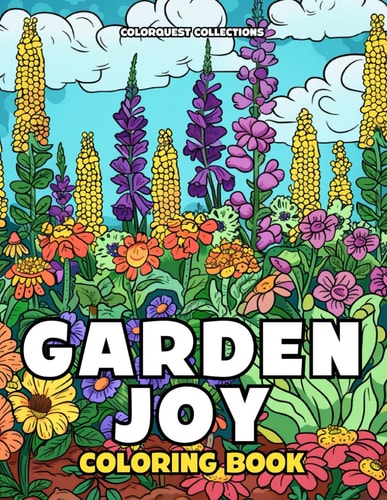 Garden Joy Coloring Book A Whimsical and Colorful Journey Through Herb Gardens